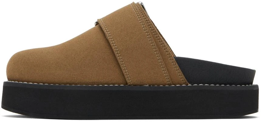 Ganni Brown Feminine Buckle Loafers 3