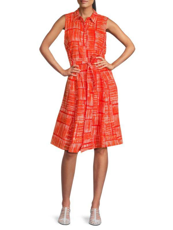 Calvin Klein Print Cotton Dress 1