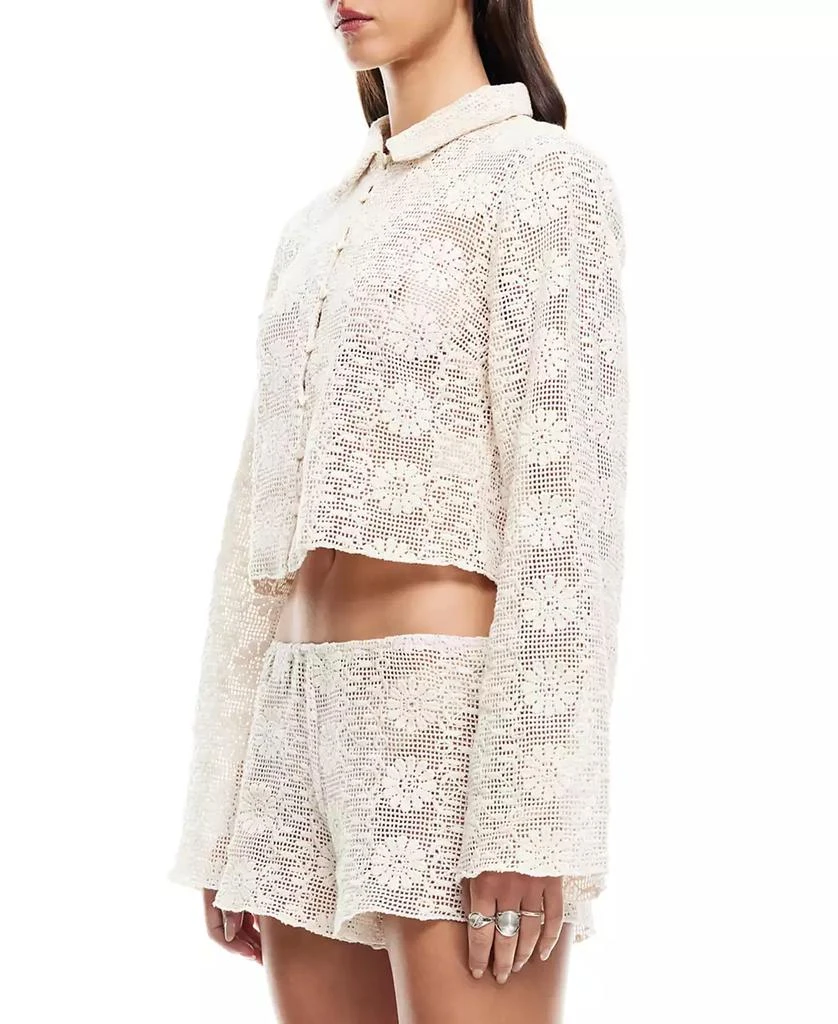 Lioness Women's Cotton Lace Babydoll Top 4