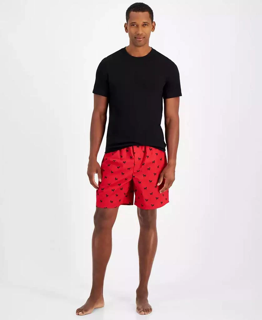 Club Room Men's Solid T-Shirt & Woven Plaid Boxer Set, Created for Macys 1