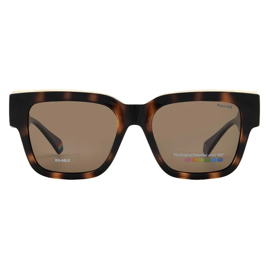 Polaroid Polaroid Polarized Bronze Square Unisex Sunglasses PLD 6198/S/X 0086/SP 52