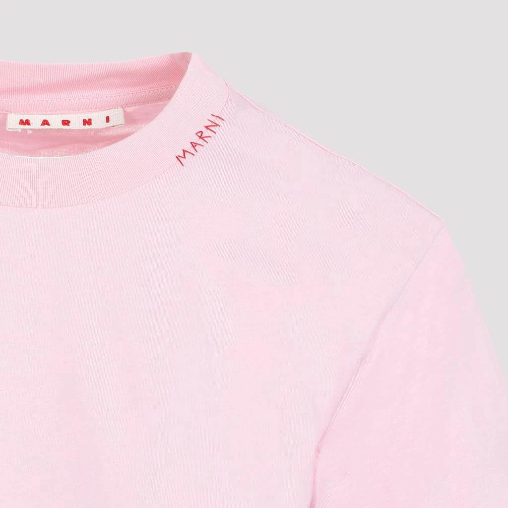 Marni Pink Blue and White Cotton T-shirt 4