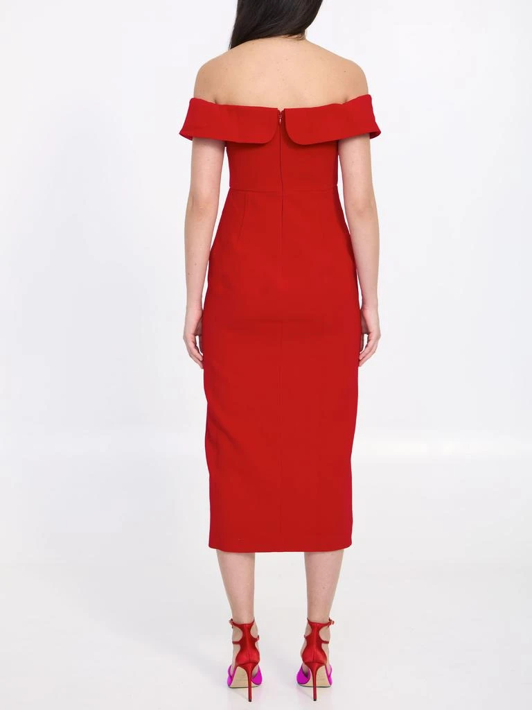 Self Portrait Bow midi dress 3