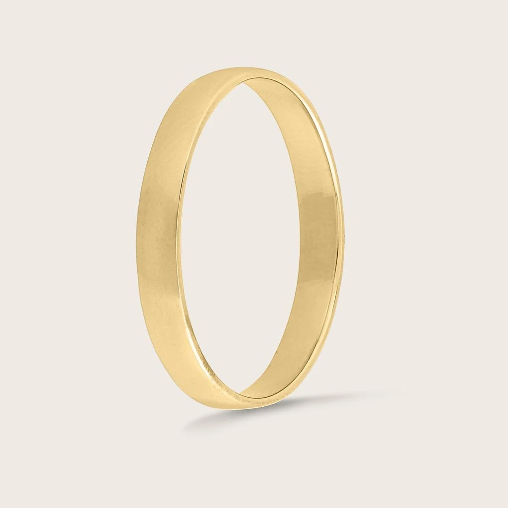 Pajure 14k Yellow Gold Bold Stacker Band Ring 5