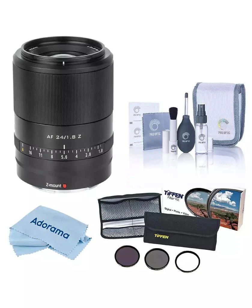 Viltrox AF 24mm f/1.8 Lens for Nikon Z with 55mm Filter Kit 
Cleaning Set 6