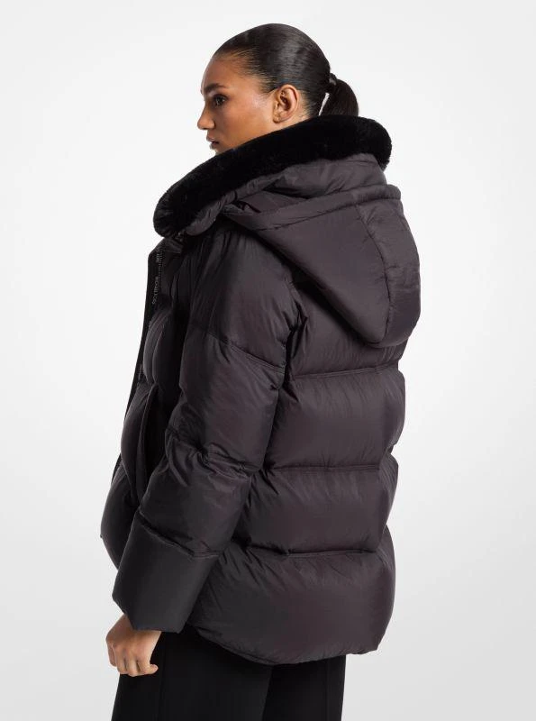 michael_kors Quilted Puffer Jacket With Faux Fur Collar 2