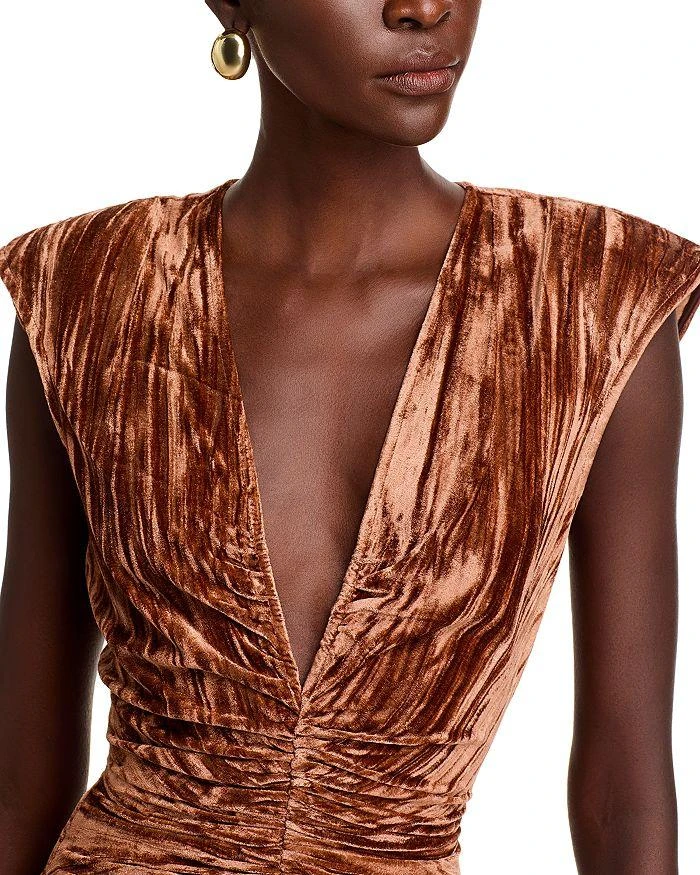 Ronny Kobo Hayley Plunge Neck Dress 6