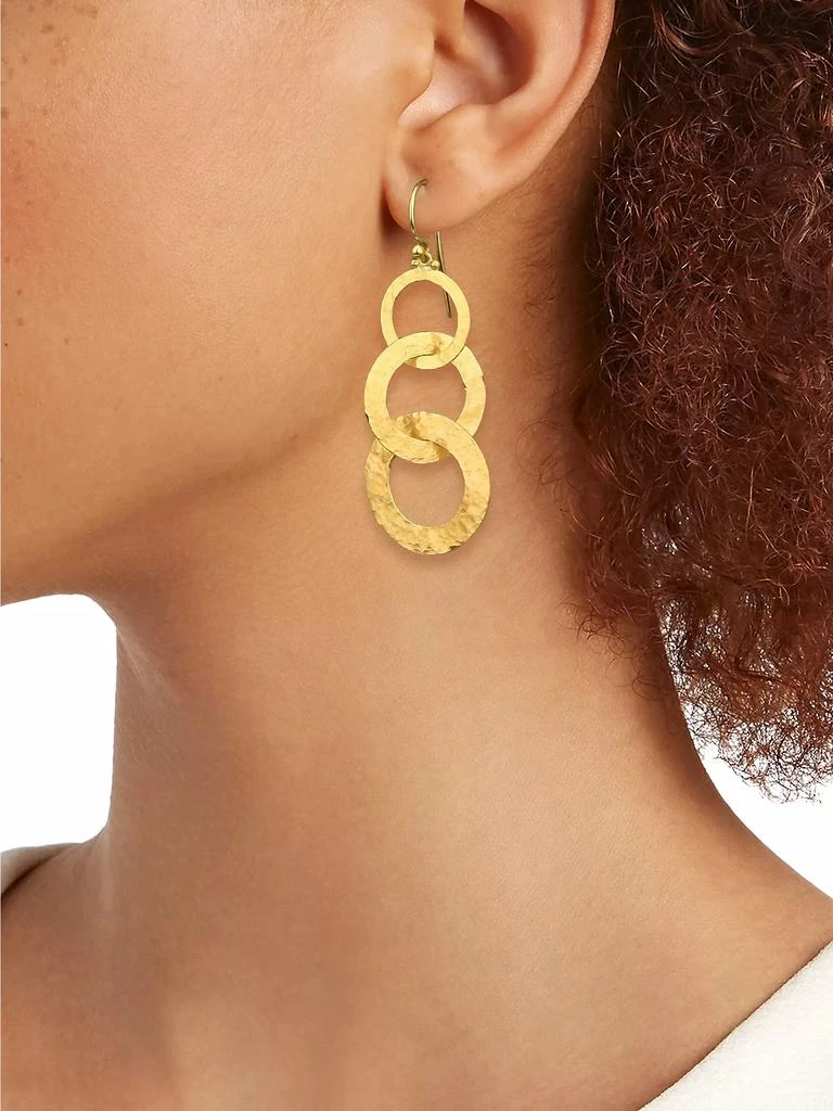 Gurhan Hoopla 24K Yellow Gold Infinity Triple-Drop Earrings 2