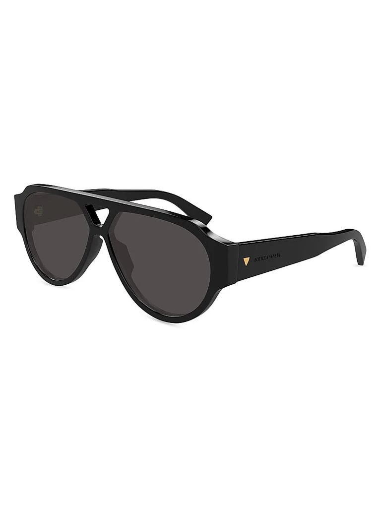 Bottega Veneta Bold Triangle Stud 59MM Pilot Sunglasses 1