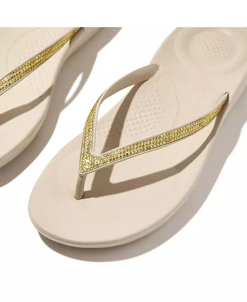 FitFlop Women's Iqushion Sparkle Flip-Flop Sandal 5