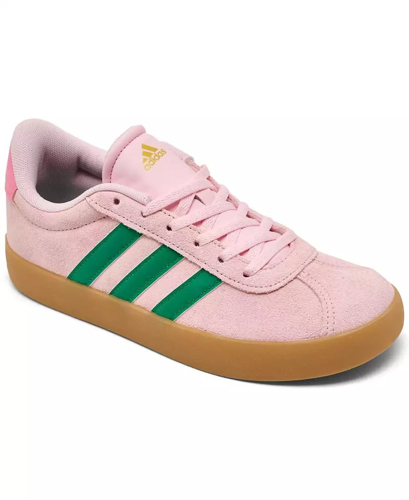 Kids' adidas VL Court 3.0 Shoes Big 5 Black White Gum