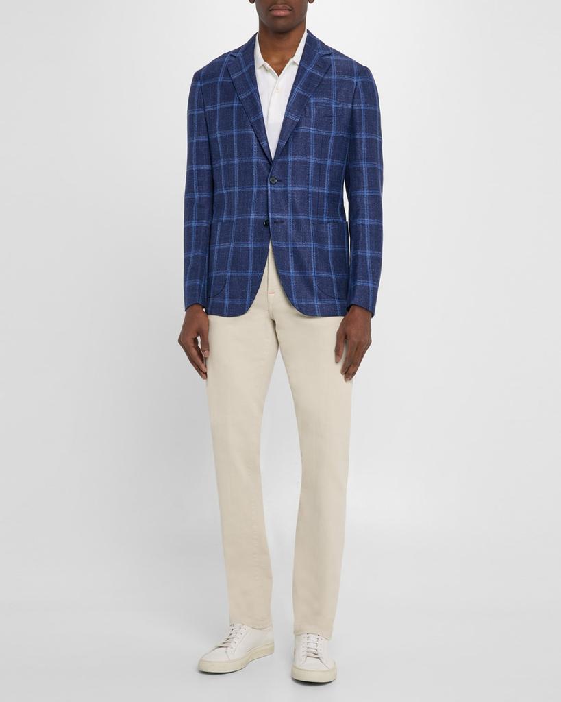 Sartorio Napoli Men's Large Overcheck Sport Coat