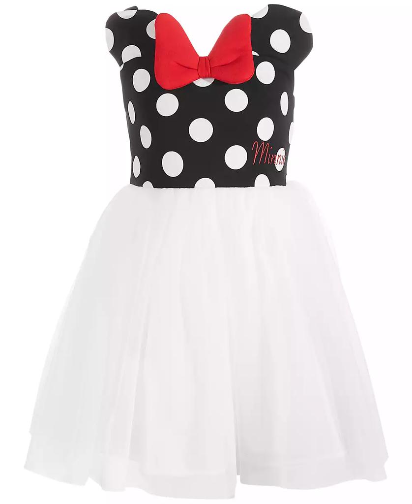 Disney Little Girls Minnie Mouse Polka Dot & Mesh Dress