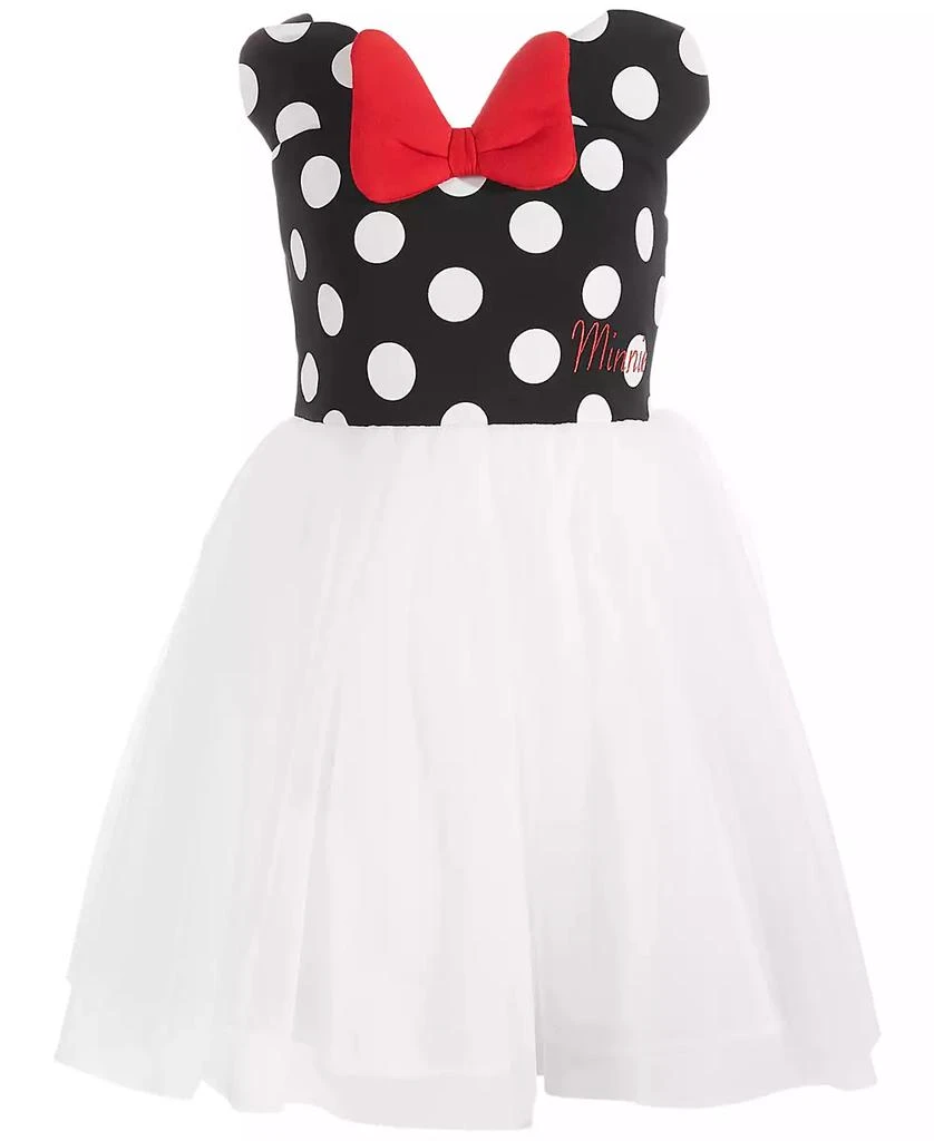 Disney Little Girls Minnie Mouse Polka Dot & Mesh Dress 1