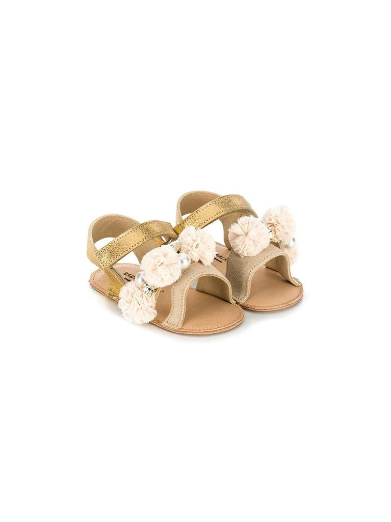 Babywalker pompom-embellished flat sandals - kids 1