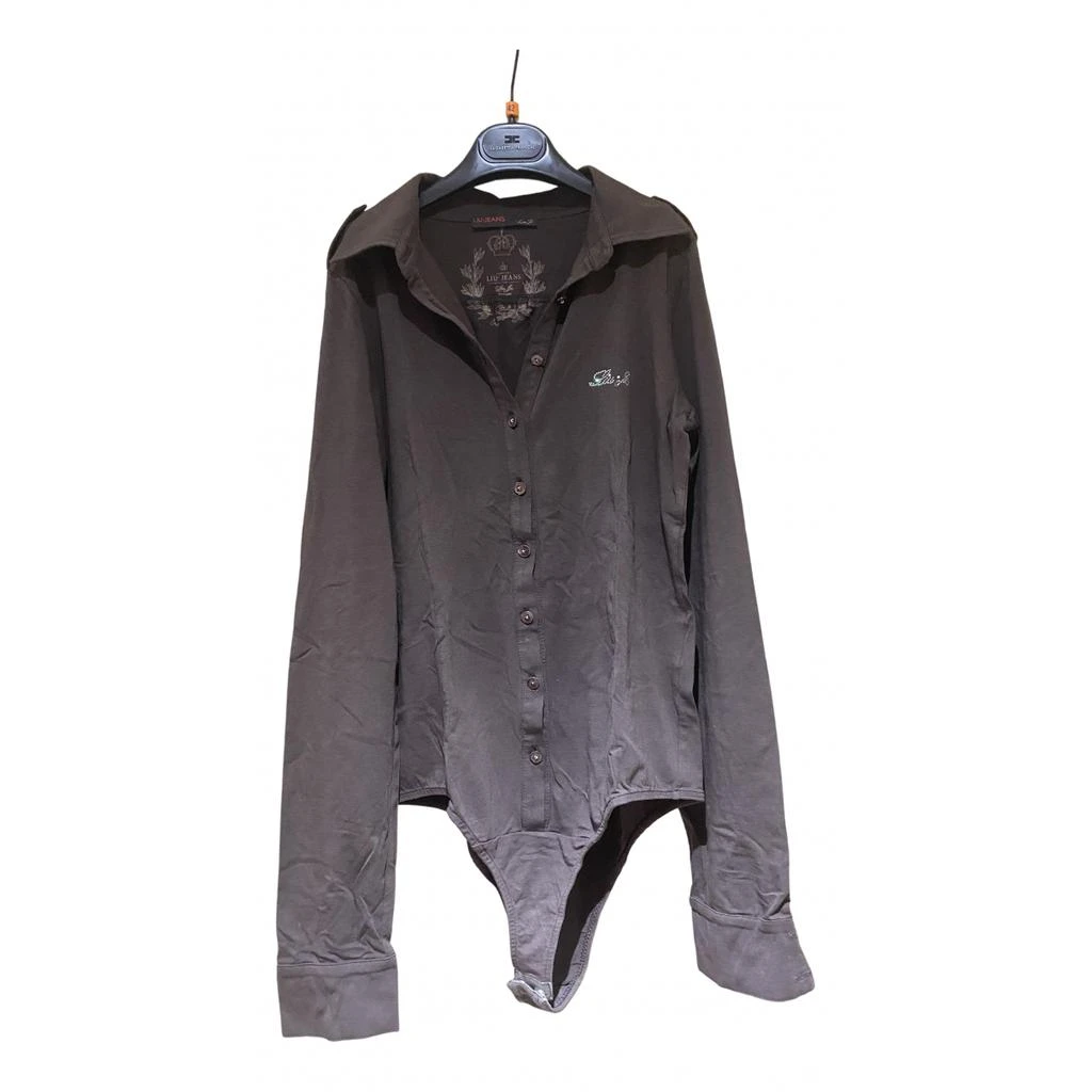 LIU •JO Liu.Jo Brown Cotton Top 1