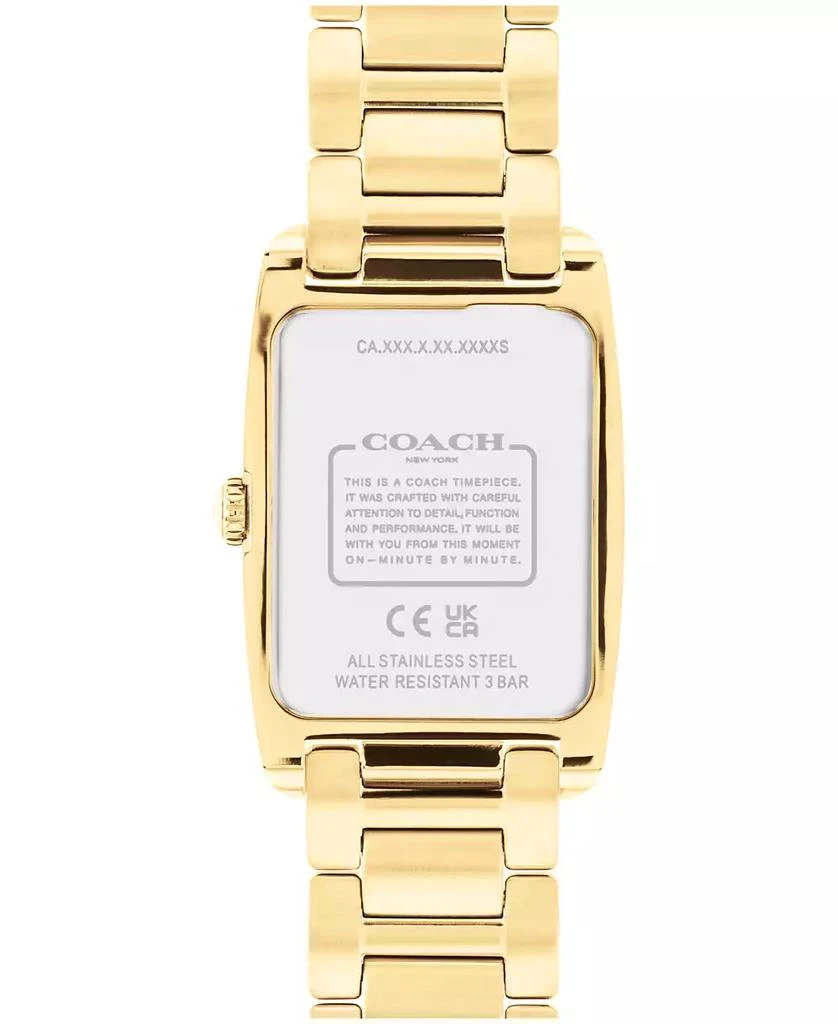 Coach Women's Reese Gold-Tone Stainless Steel Crystal Watch 24mm 4