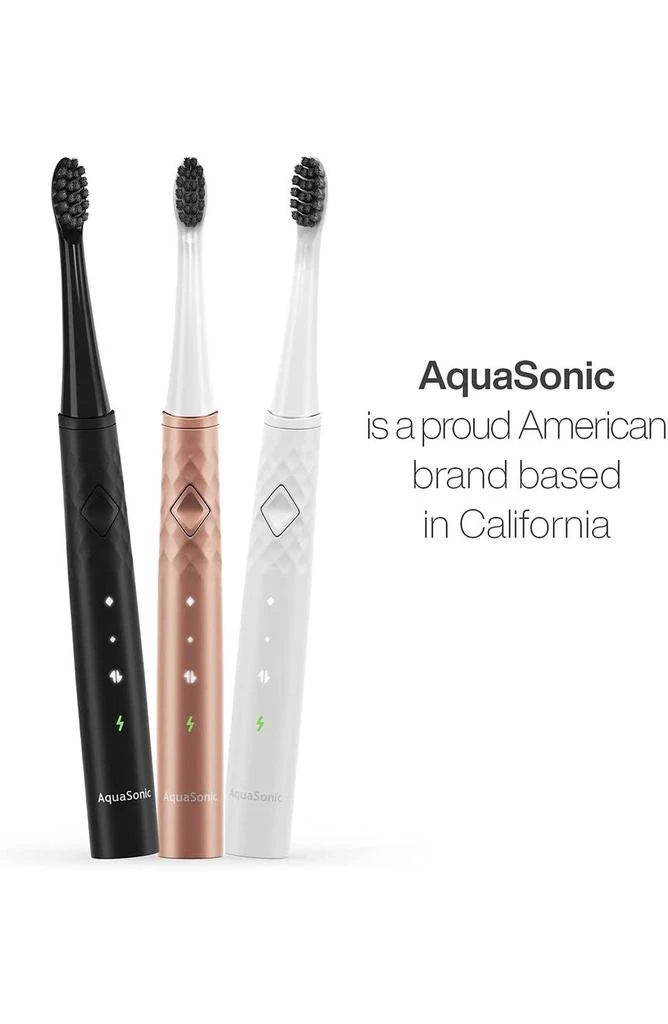 AquaSonic Pulse Ultra Whitening Electric Toothbrush - Midnight Black 6