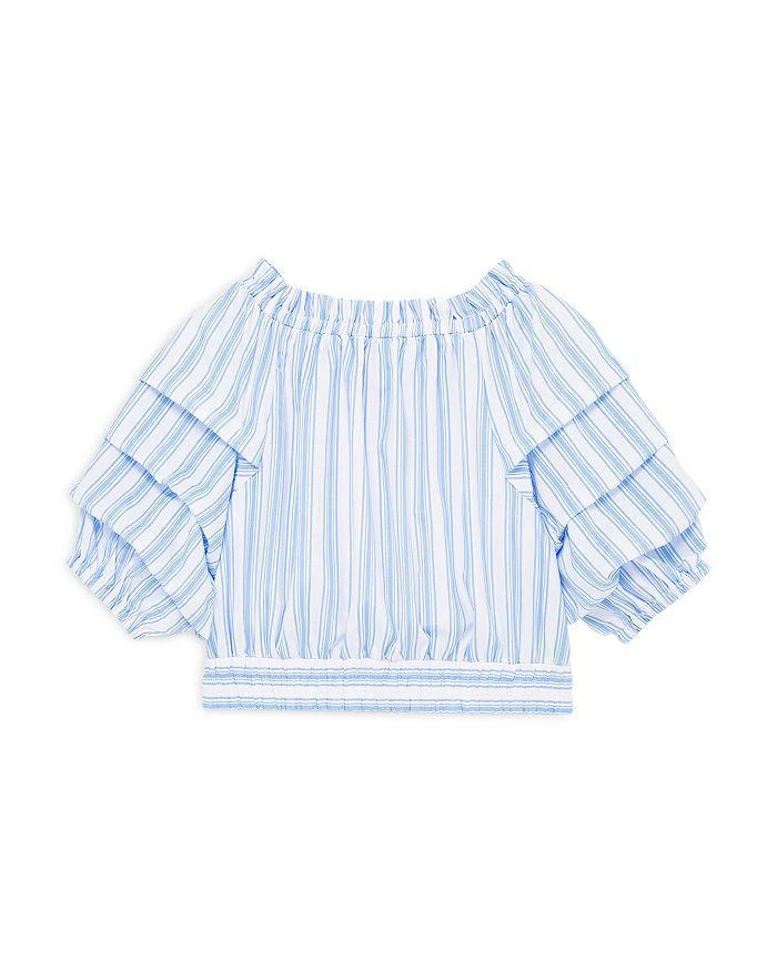 Habitual Girls' Ruched Sleeve Twist Top - Big Kid 2