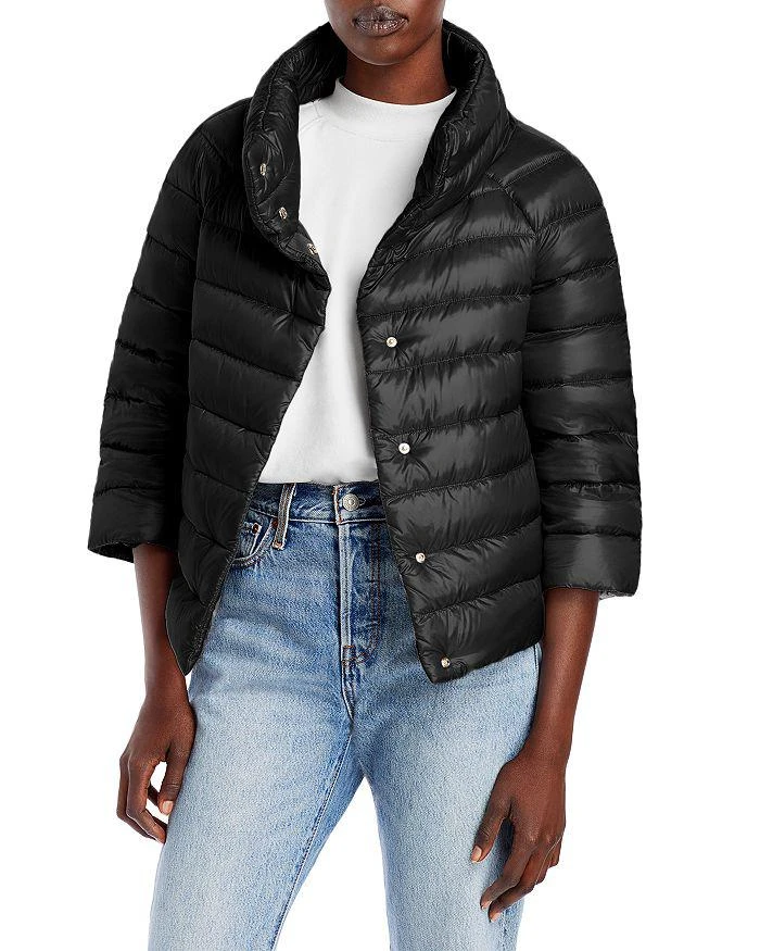 Herno Sofia Iconico Cropped Down Puffer Coat 1