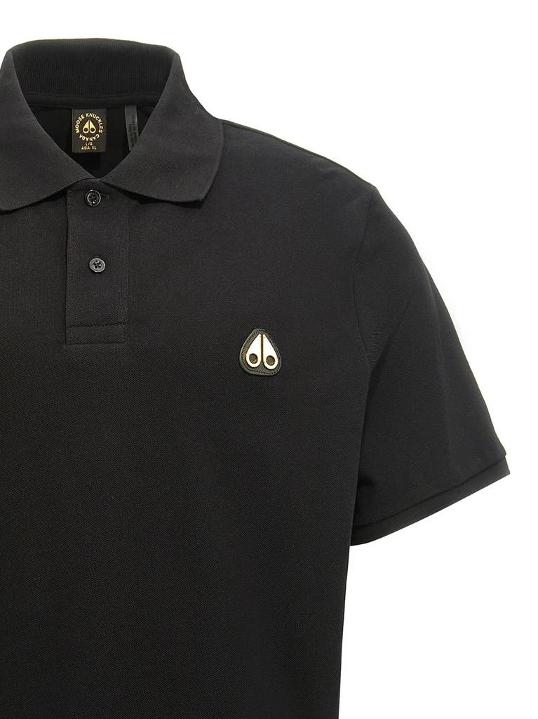 Moose Knuckles Moose Knuckles Logo Patch Short-Sleeved Polo Shirt 3