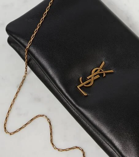 Yves Saint Laurent Calypso Mini leather wallet on chain 5