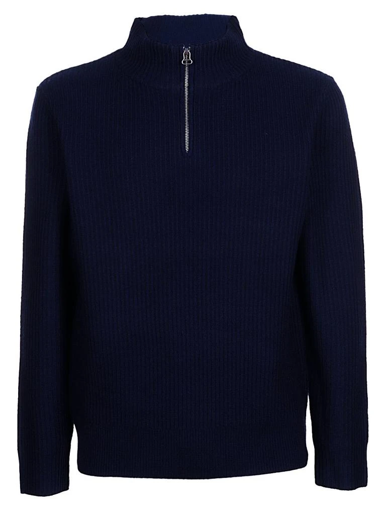 A.P.C. A.P.C. High Neck Ribbed Knitted Jumper 1