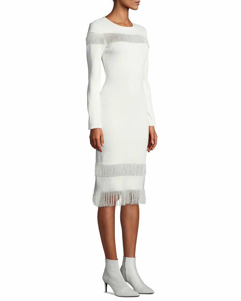 Sachin & Babi Sachin & Babi - Seraphina Fringe Knit Long Sleeve Dress