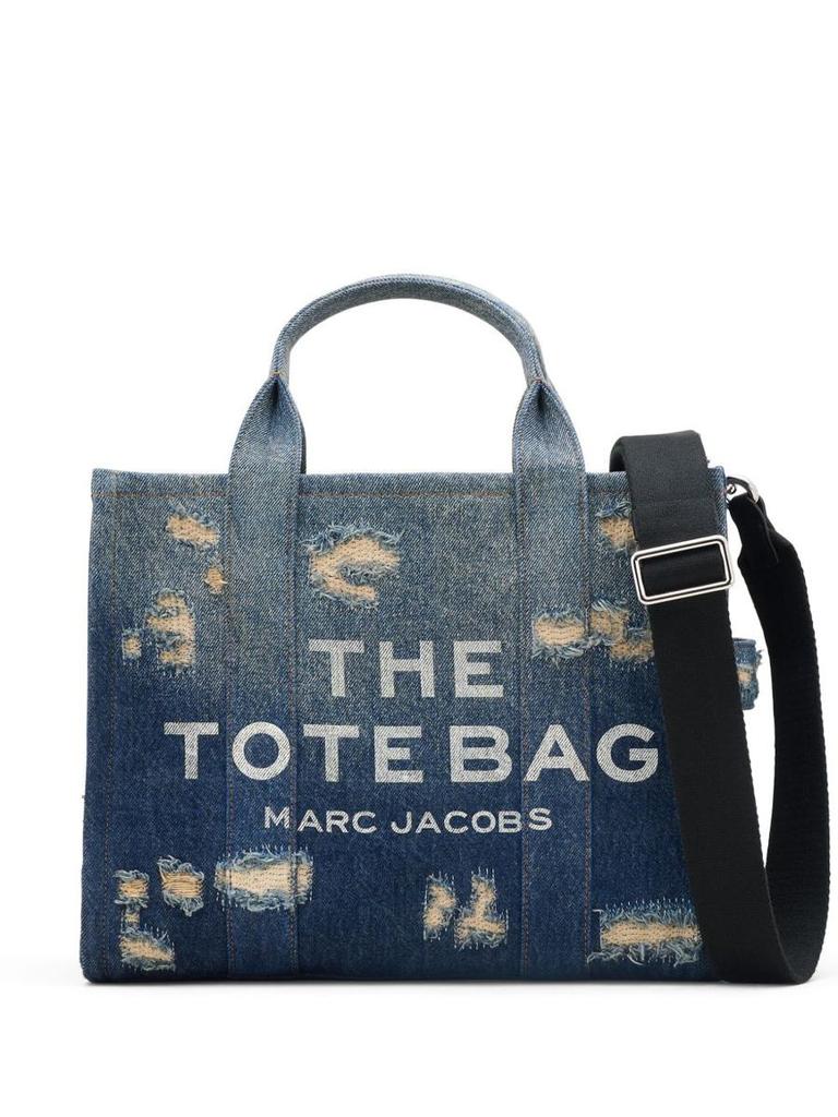 新品未使用　MARC JACOBS THE TOTE BAG グリッターシルバー Marc Jacobs Silver 'The Galactic Glitter Mini' Tote - Tote
