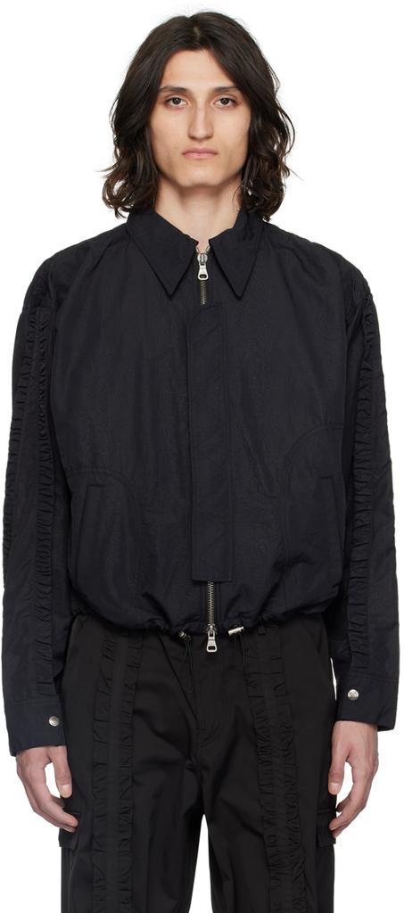 ジャケット ANDERSSON BELL FAUX-LEATHER & SHEER RIDER JACKET 5JH996 Brown & Off-White Faux-Leather & Sheer Rider Jacket by