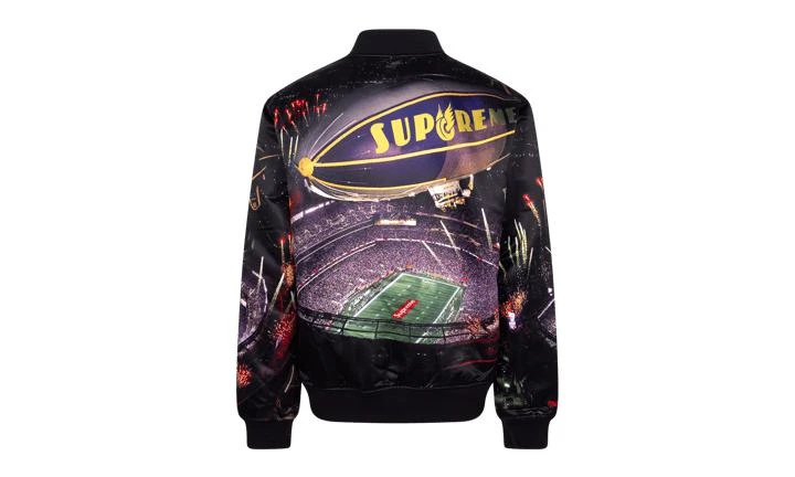 Supreme Supreme Mitchell & Ness Stadium Satin Varsity Jacket 4