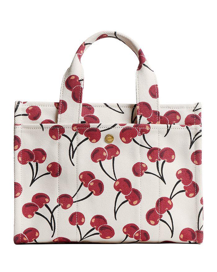 トートバッグ COACH Small Cargo Cherry Print Canvas Tote Bag 26 Coach Small Cargo Cherry Print Canvas Tote Bag - Tote Bags