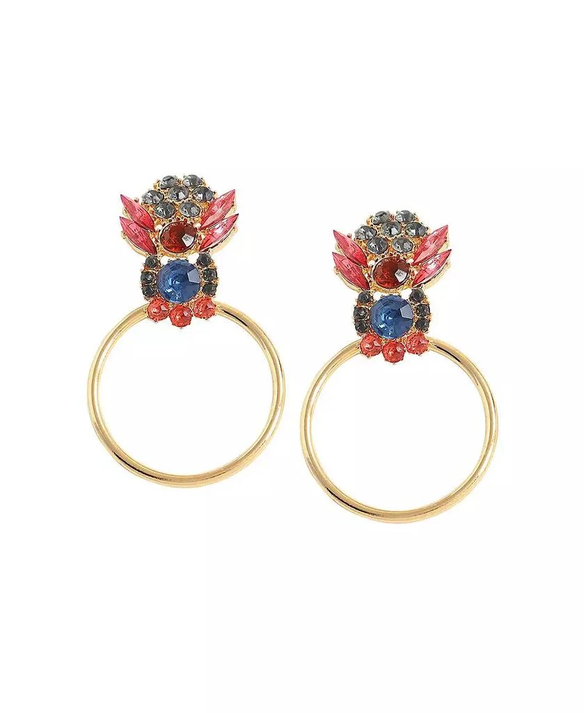 SOHI Women
s Gold Oriental Drop Earrings