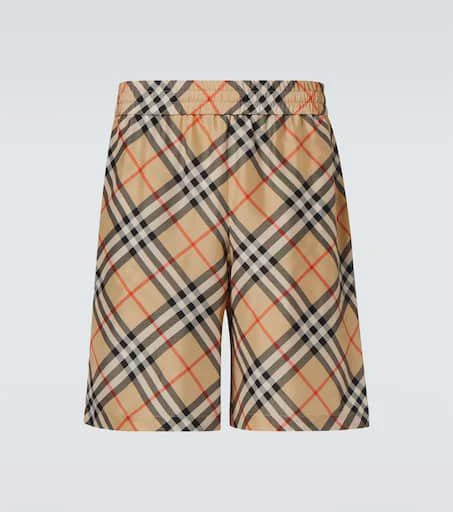Burberry Burberry Check silk Bermuda shorts 1