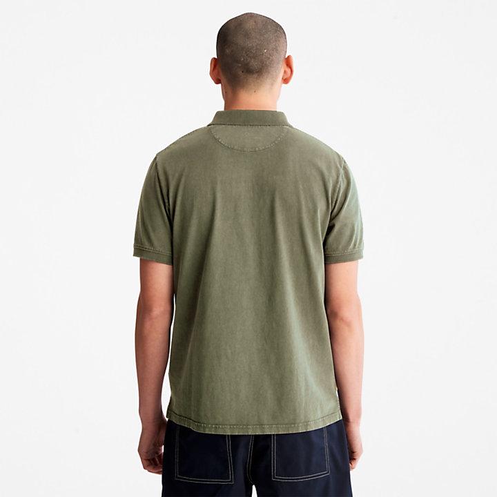 Timberland Sunwashed Jersey Polo Shirt for Men in Green