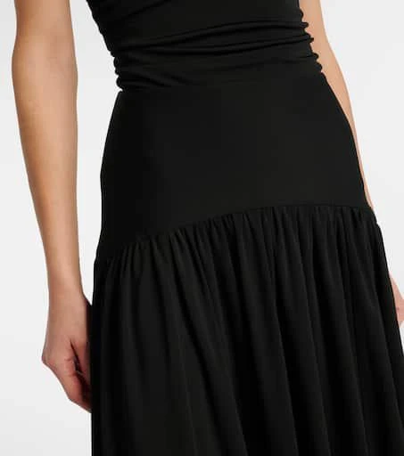 Staud Mariana ruched jersey maxi dress 5