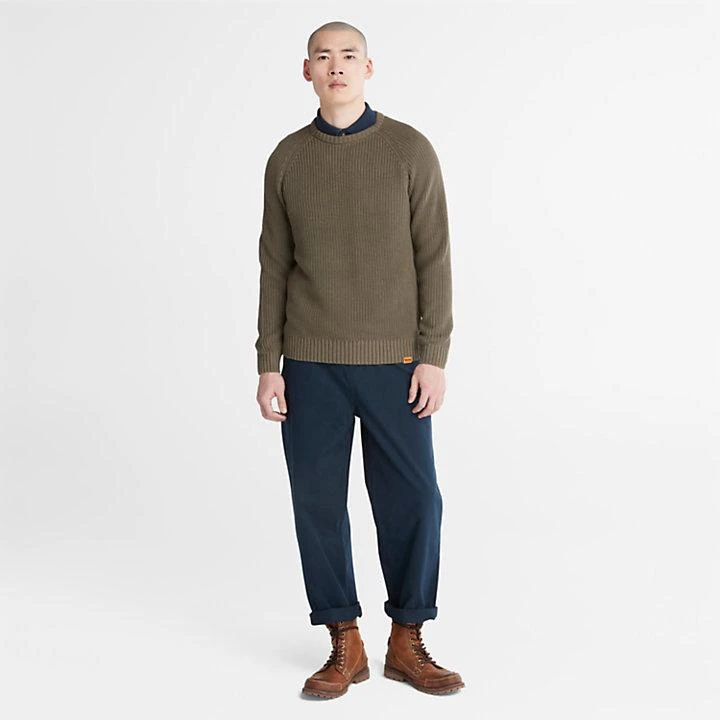 Timberland Beards Brook Crew-Neck Sweater for Men in Dark Green 3