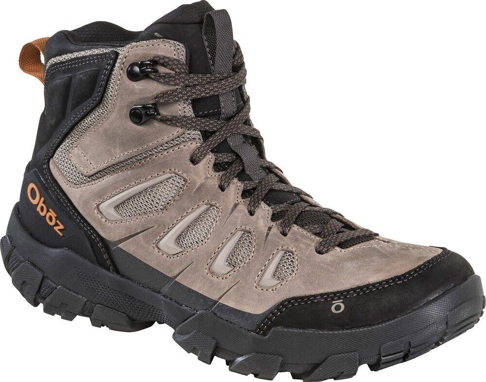 Oboz Sawtooth X Mid Men's 8.5 Brown Rockfall Nubuck Leather Hiking Boot RHS2315