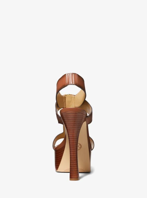 Michael Kors Berkley Leather Platform Sandal 3