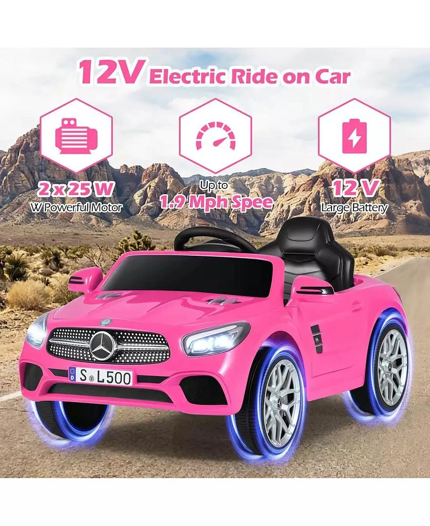 Mecale 12V Kids Ride On Car Licensed Mercedes Benz with Remote and Music 5