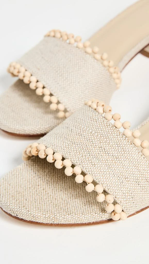 Kaanas Cairo Asymmetric Linen Heels 5