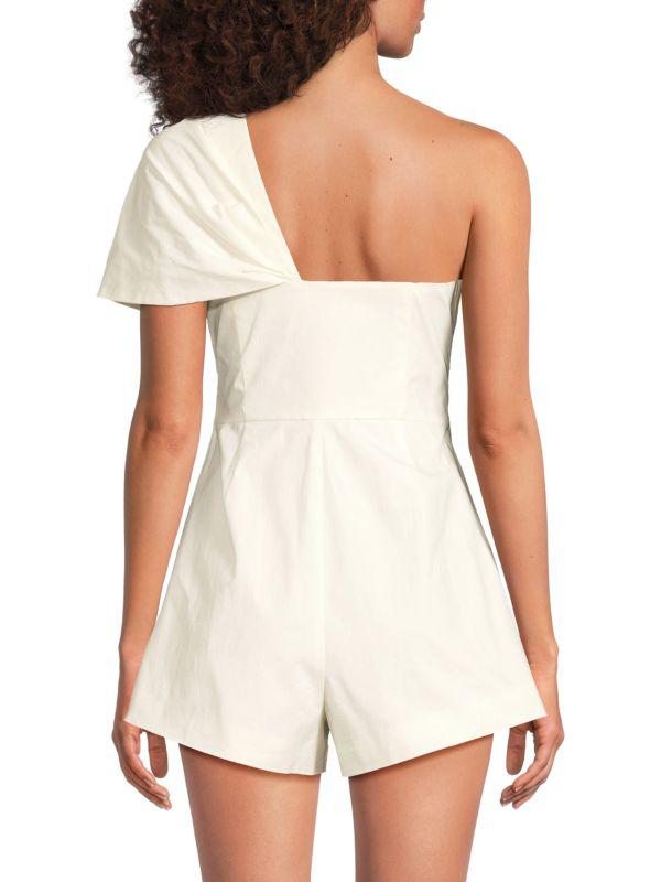 AMUR Kye Bow Shoulder Romper