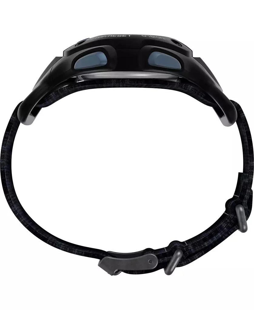 Timex Men's Quartz Digital Black Leather Watch, 38mm 2