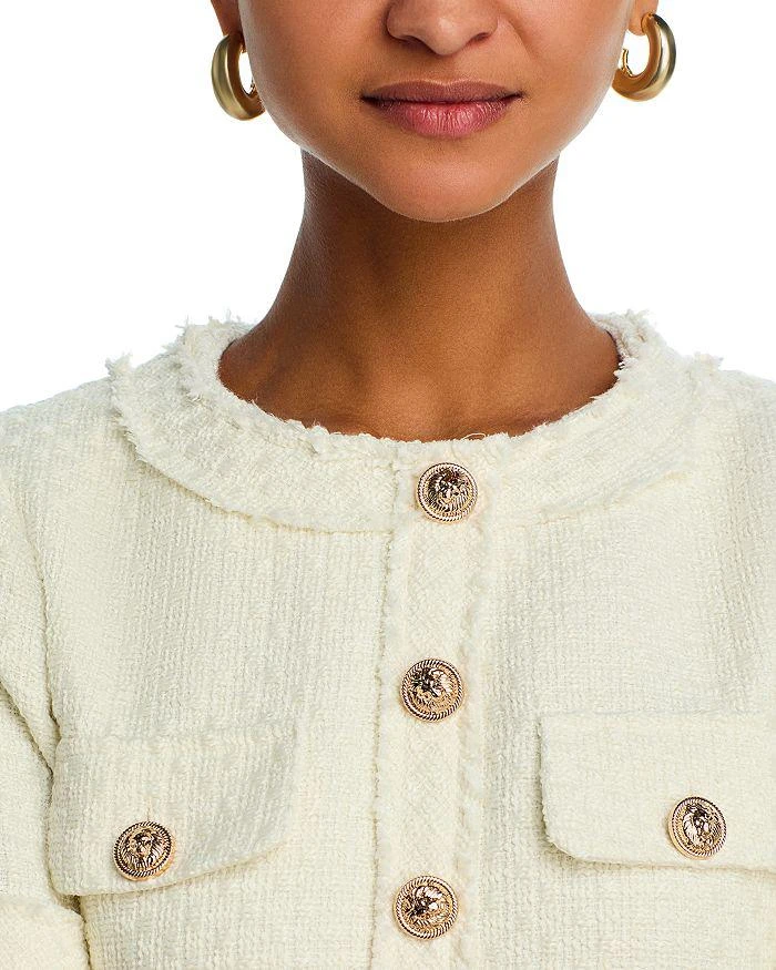 AQUA Tweed Short Sleeve Mini Dress - Exclusive 2