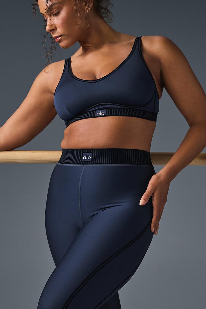 alo エアリフトラインアップブラ ネイビー Airlift Suit Up Bra - Navy/Navy | ALO