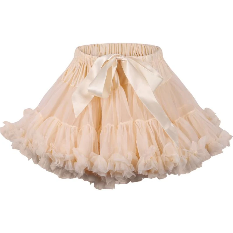 Dolly by Le Petit Tom Ruffled tutu skirt in ivory 1
