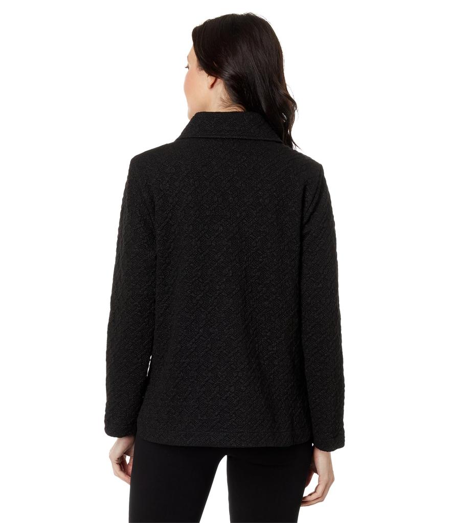 Elliott Lauren Shine Through Quilted Knit Jacket w/ Snap Closure