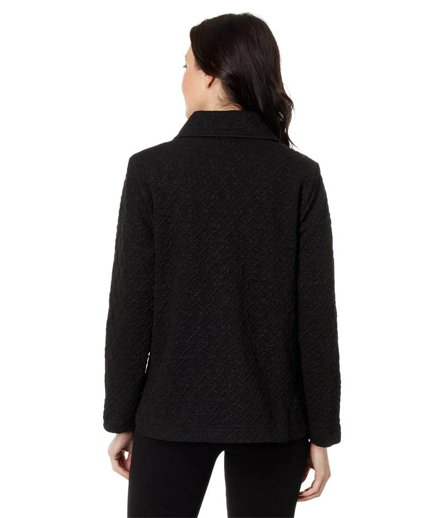 Elliott Lauren Shine Through Quilted Knit Jacket w/ Snap Closure 2