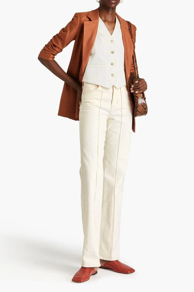 VERONICA BEARD High-rise straight-leg jeans 2