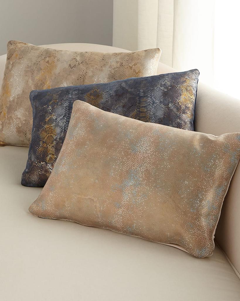 Massoud Oil Printed Suede Pillow